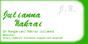 julianna makrai business card